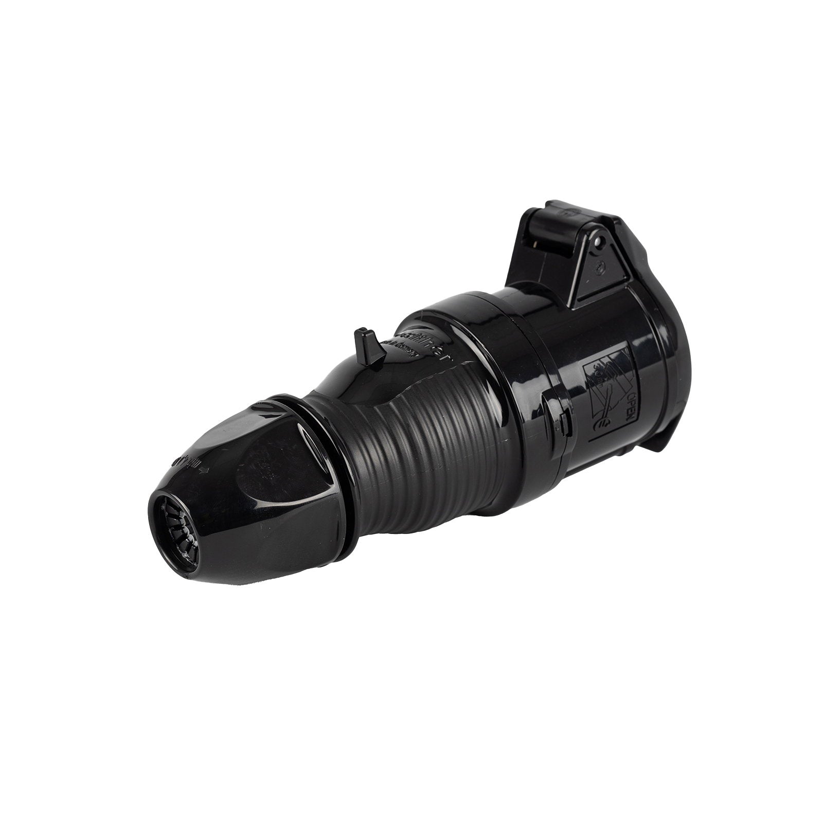 Walther 32A 230V 2P+E Black Plug 330306SW - Back Panel and Connections