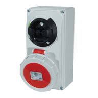 PCE 16A 415V 3P+N+E IP67 Switched Interlock Socket (61152-6) - Alternate View 4