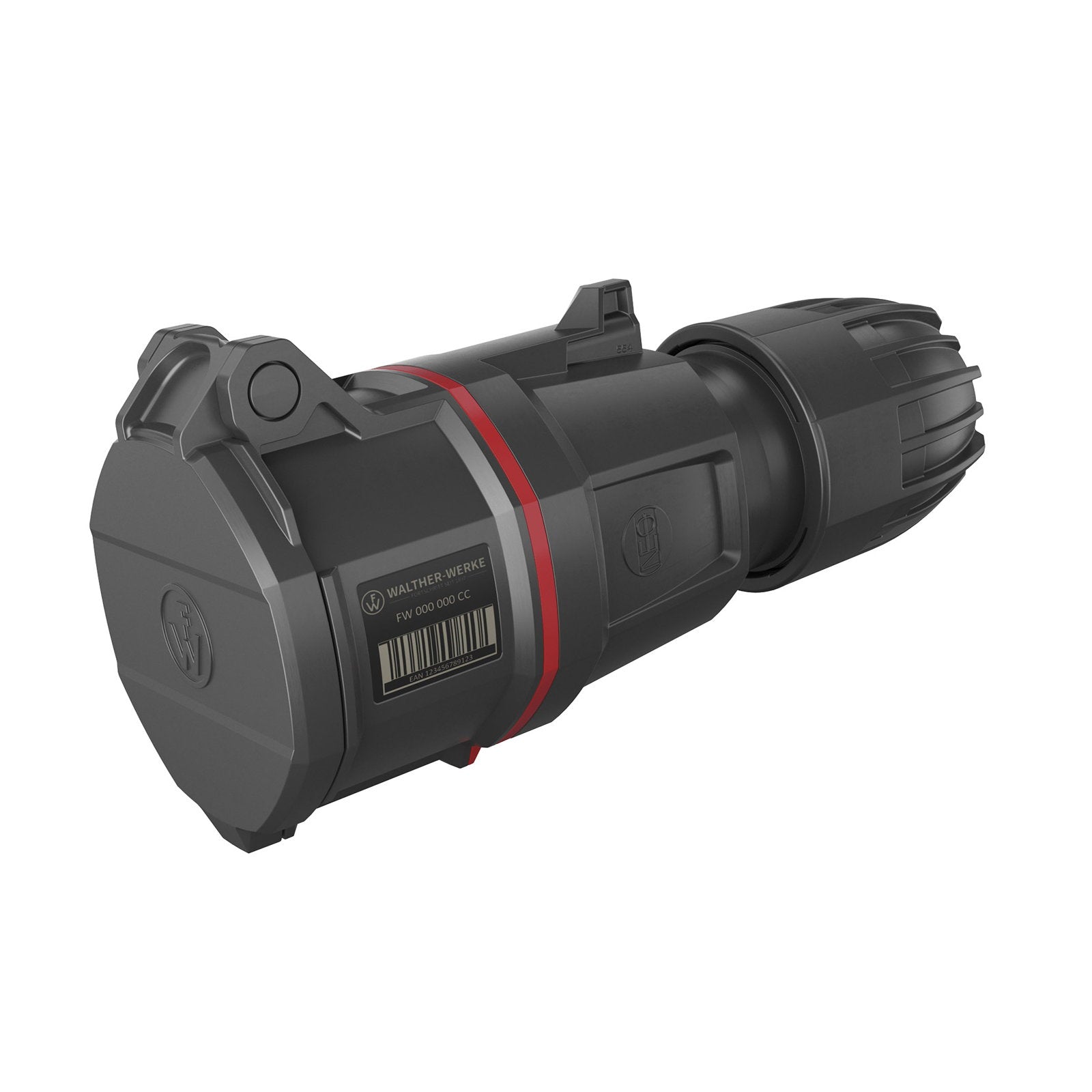 Walther 32A 415V 2P+E Black Plug FW331506SK  - Main View