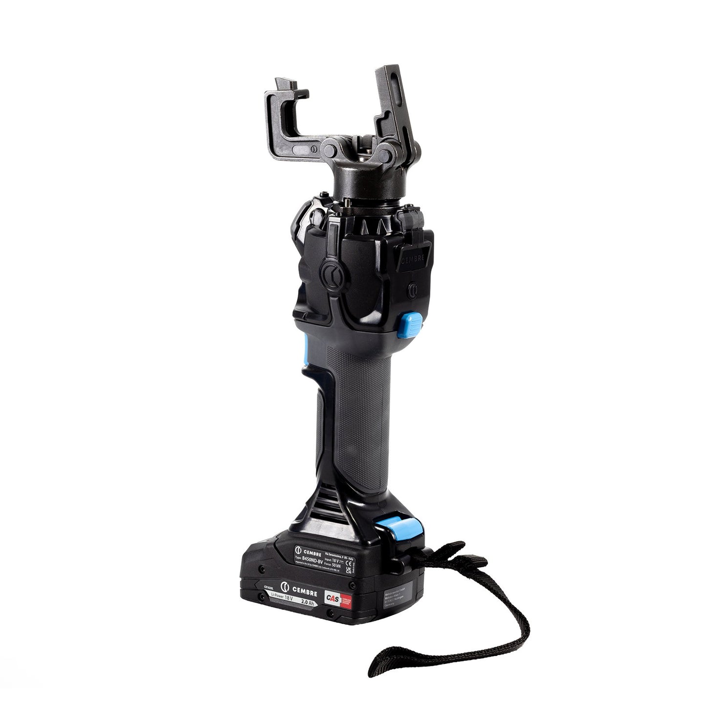 Cembre Cordless Bilinear Crimping Tool B450ND-BE - Back Panel and Connections