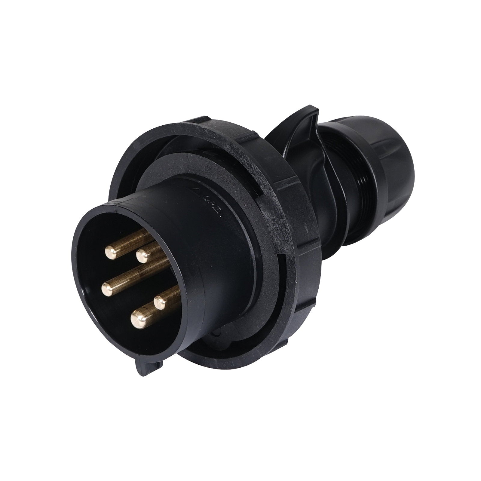 PCE 32A 415V IP67 3P+N+E Black Plug (0252-6x) - Alternate View 1