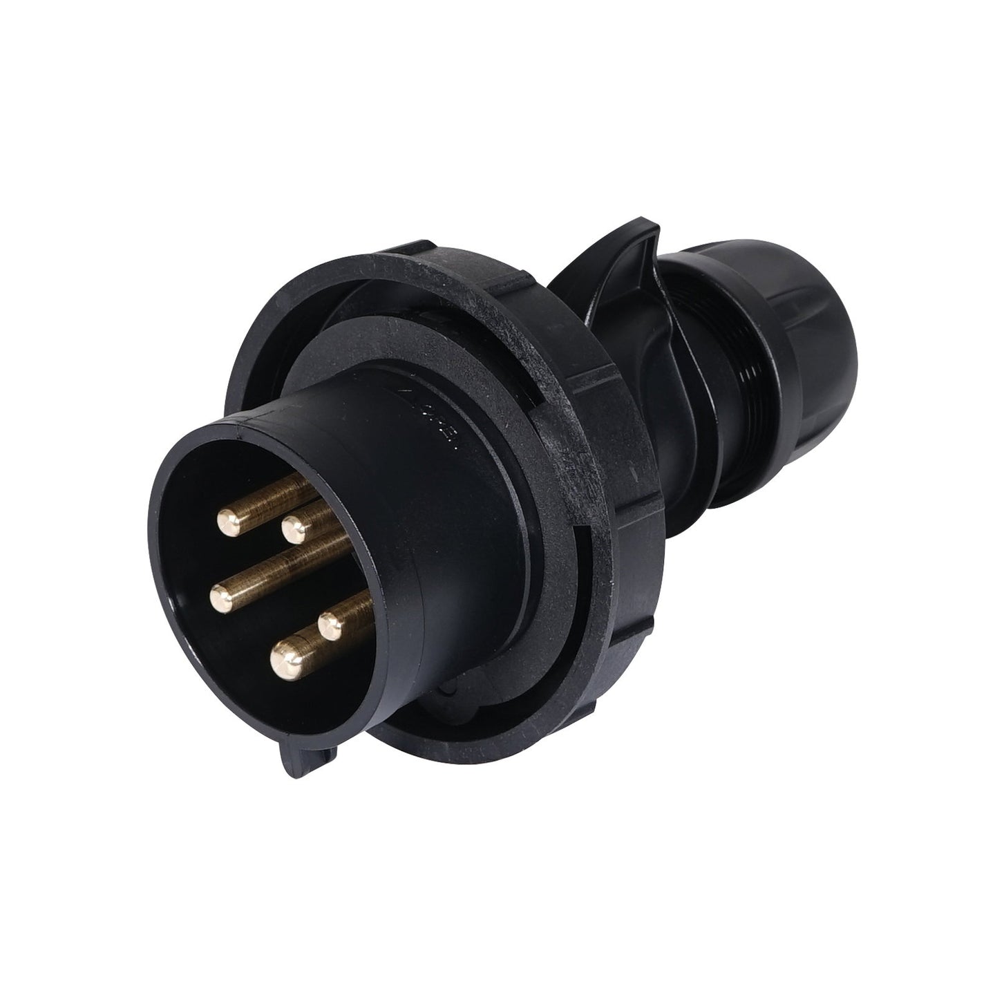 PCE 32A 415V IP67 3P+N+E Black Plug (0252-6x) - Alternate View 1