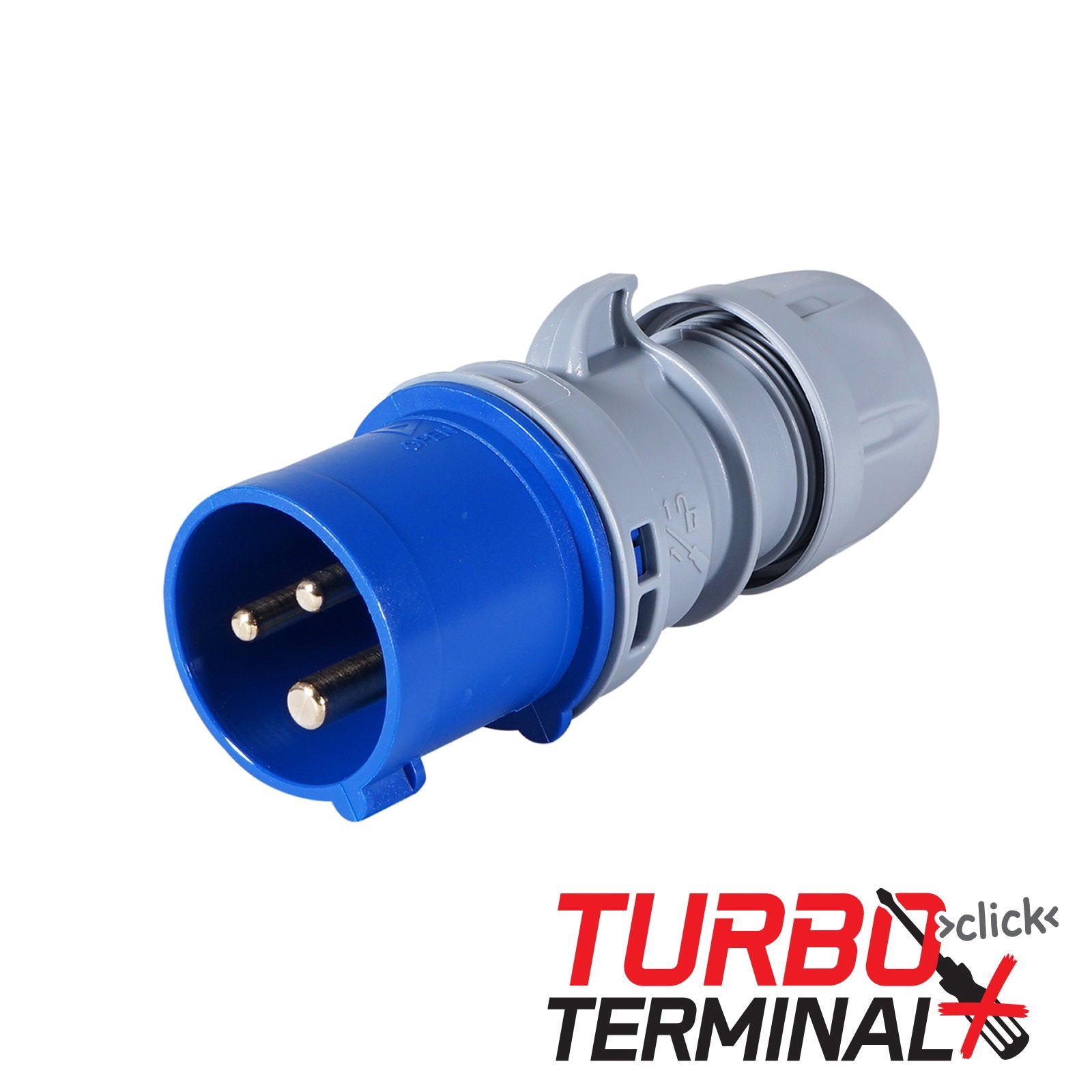 PCE 16A 230V 2P+E Plug (013-6tt) - Main View