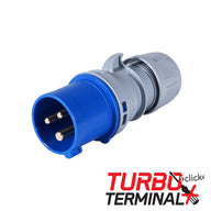 PCE 16A 230V 2P+E Plug (013-6tt) - Main View