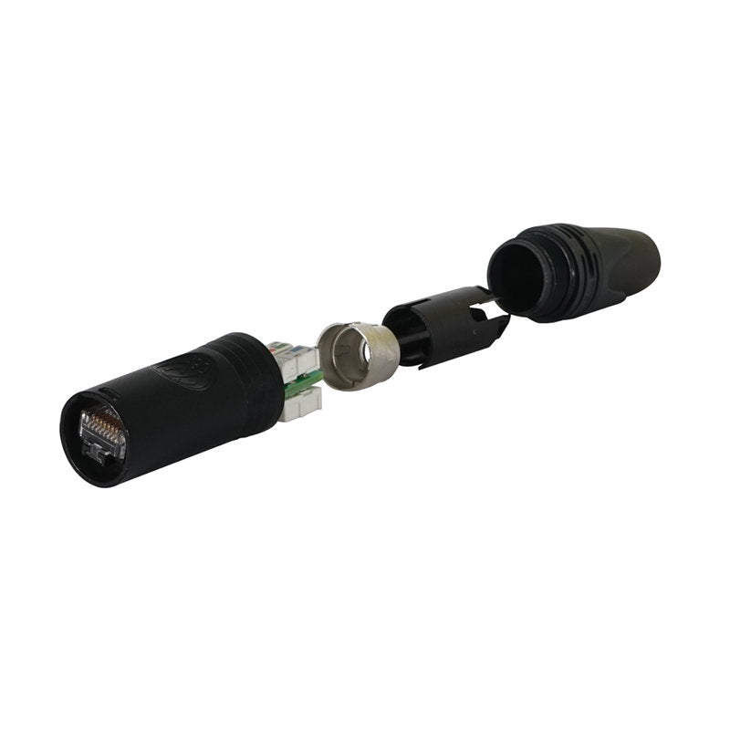 Neutrik etherCON Cable Connector RJ45 Black NE8MX6B - Main View