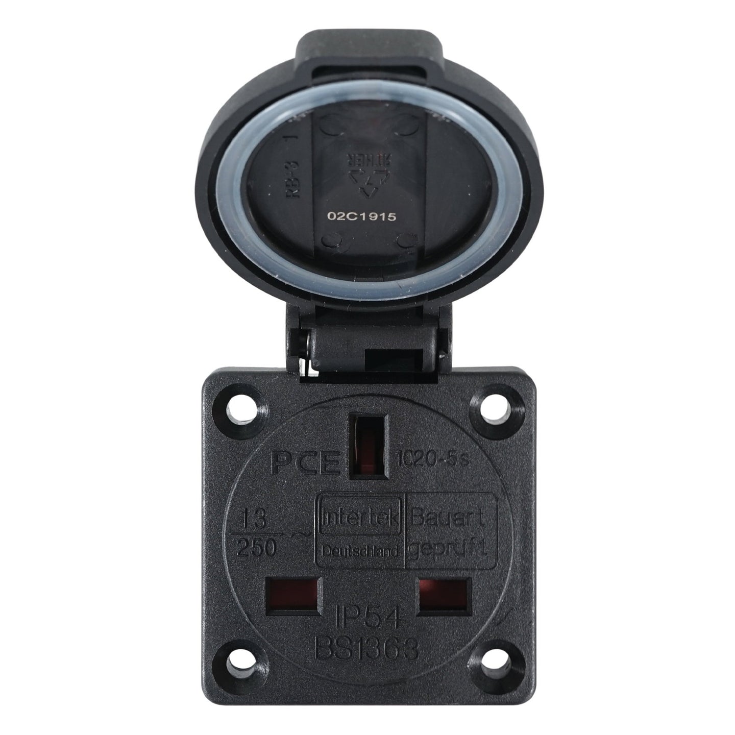 PCE 13A Panel Mount Socket - 1020-5s - Alternate View 3