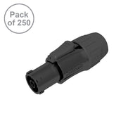 Seetronic PowerTwist TR1 IP65 Female Black Pack of 250 SAC3FX-BKB-BP - Alternate View 1