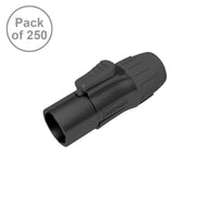 Seetronic PowerTwist TR1 IP65 Male Black Pack of 250 SAC3MX-BKB-BP - Main View