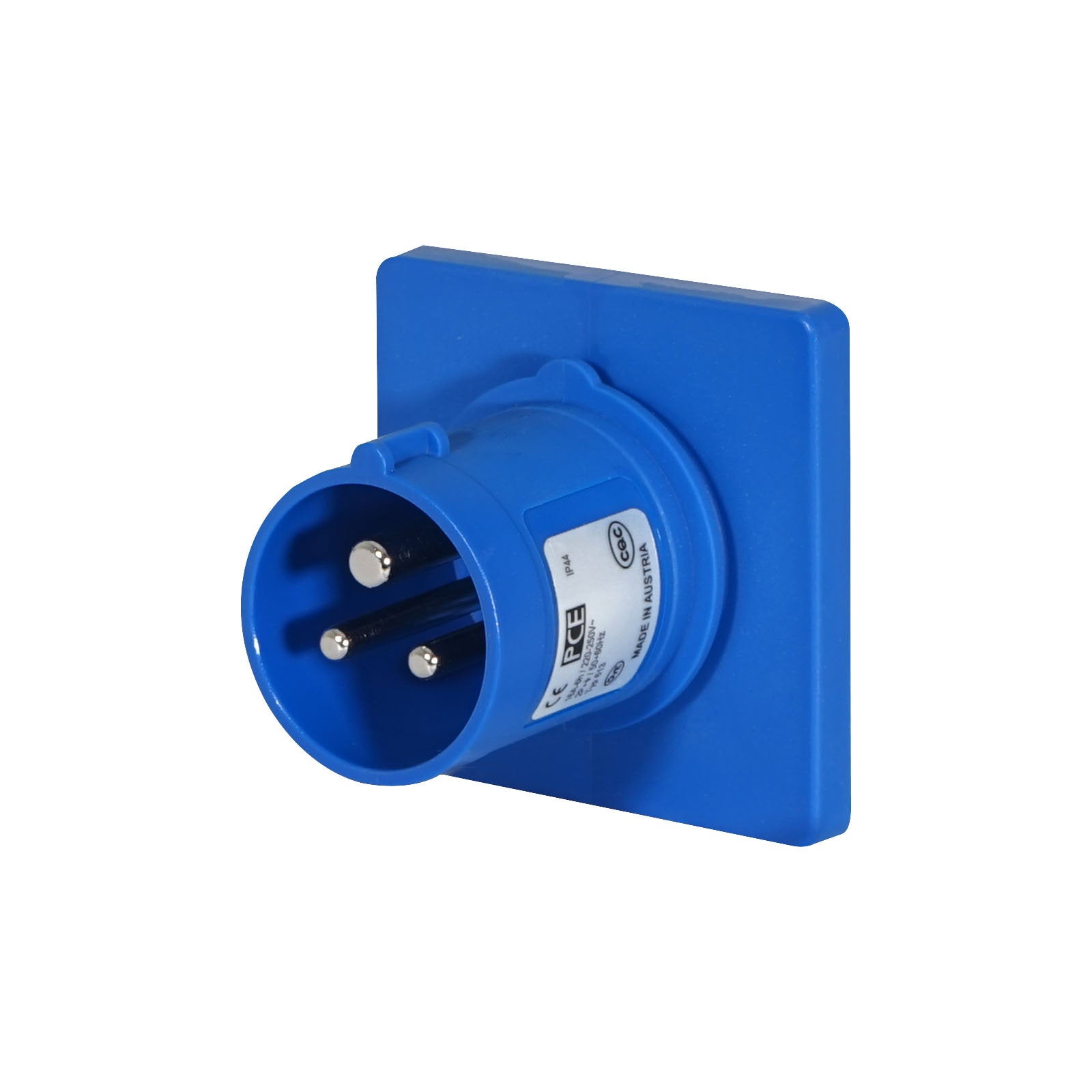 PCE 16A 230V 2P+E Panel Inlet for IMST/ISCHL (613-6F7BVX) - Back Panel and Connections