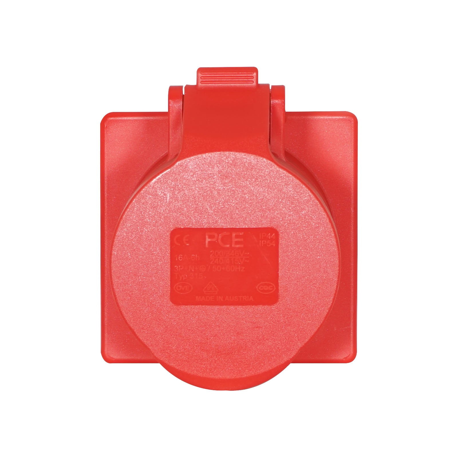 PCE 16A 415V 3P+N+E Panel Socket for IMST/ISCHL (315-6F7RVX) - Back Panel and Connections