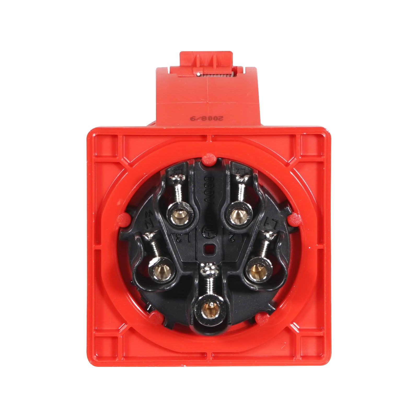 PCE 32A 415V 3P+N+E Panel Socket for IMST/ISCHL (325-6F7RVX) - Back Panel and Connections