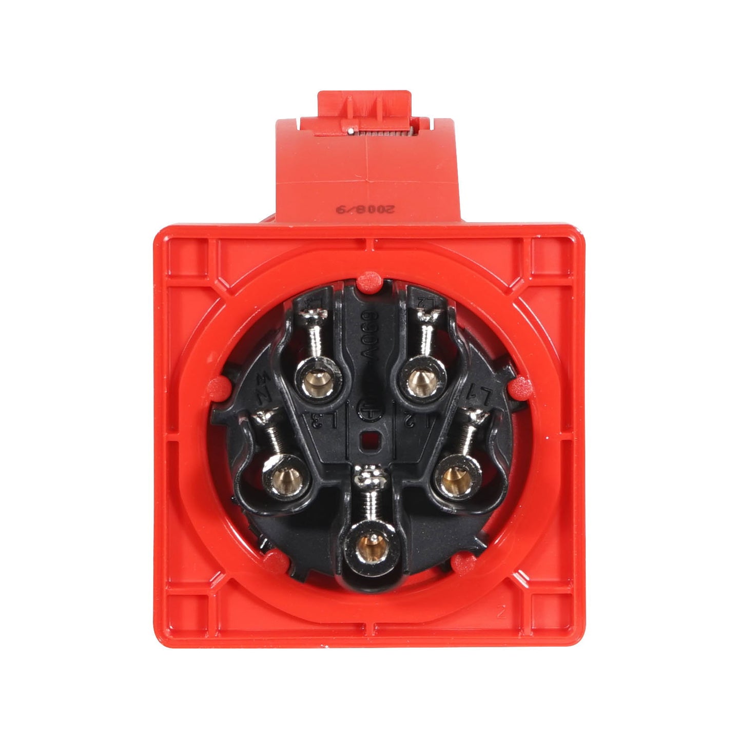 PCE 32A 415V 3P+N+E Panel Socket for IMST/ISCHL (325-6F7RVX) - Back Panel and Connections