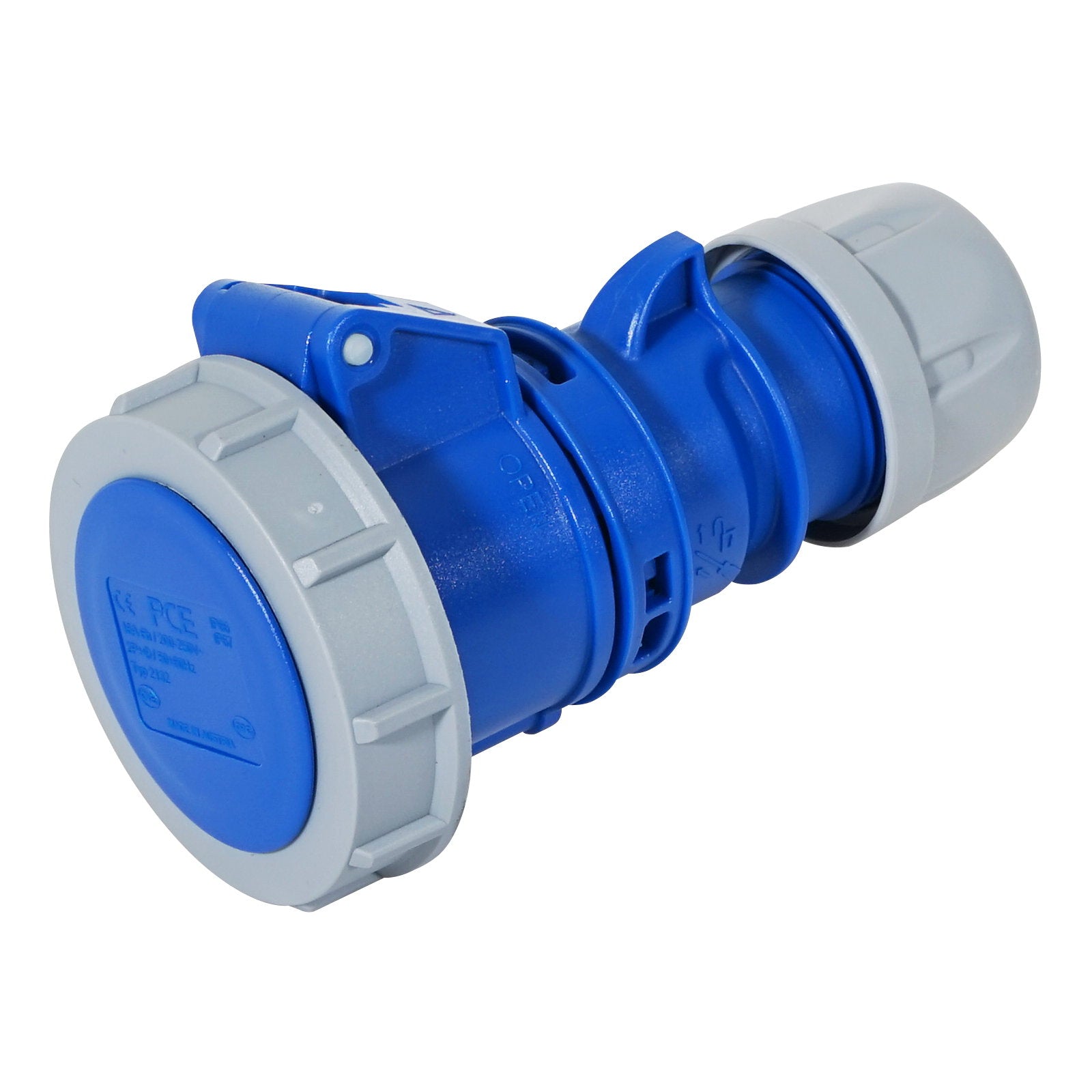 PCE 16A 230V IP67 2P+E Socket (2132-6) - Alternate View 1