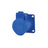 PCE 16A 230V 2P+E Panel Socket (313-6F6) - Alternate View 1