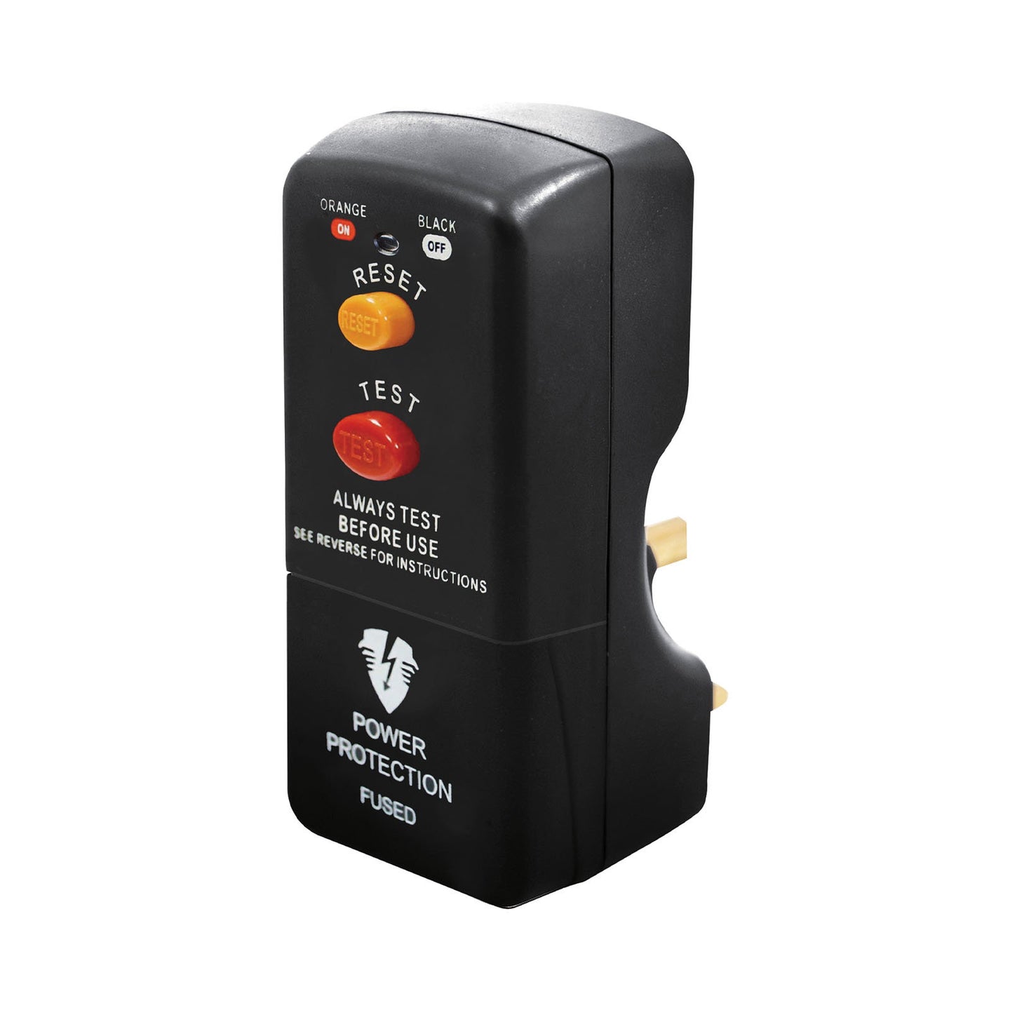 Masterplug Rewireable Plug In RCD 30mA Adaptor (PRCDKB) - Alternate View 1