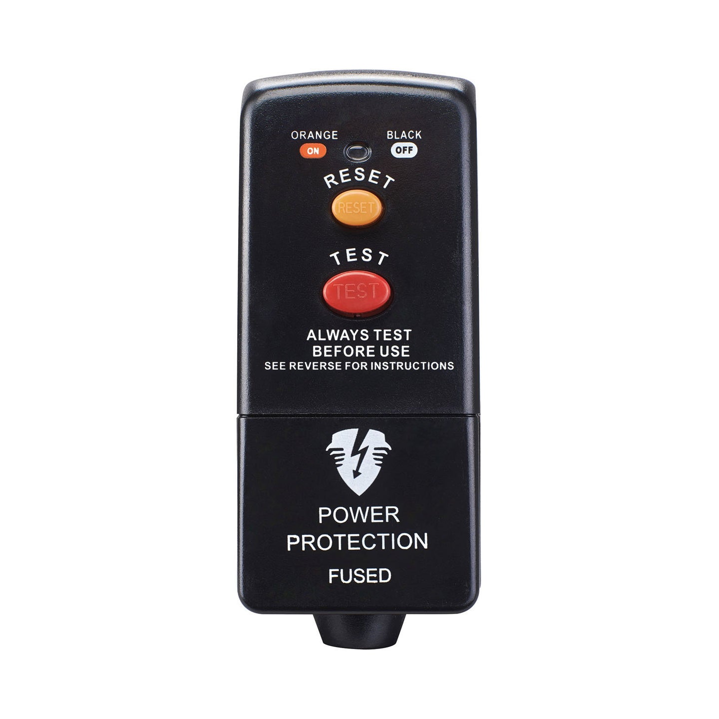 Masterplug Rewireable Plug In RCD 30mA Adaptor (PRCDKB) - Main View