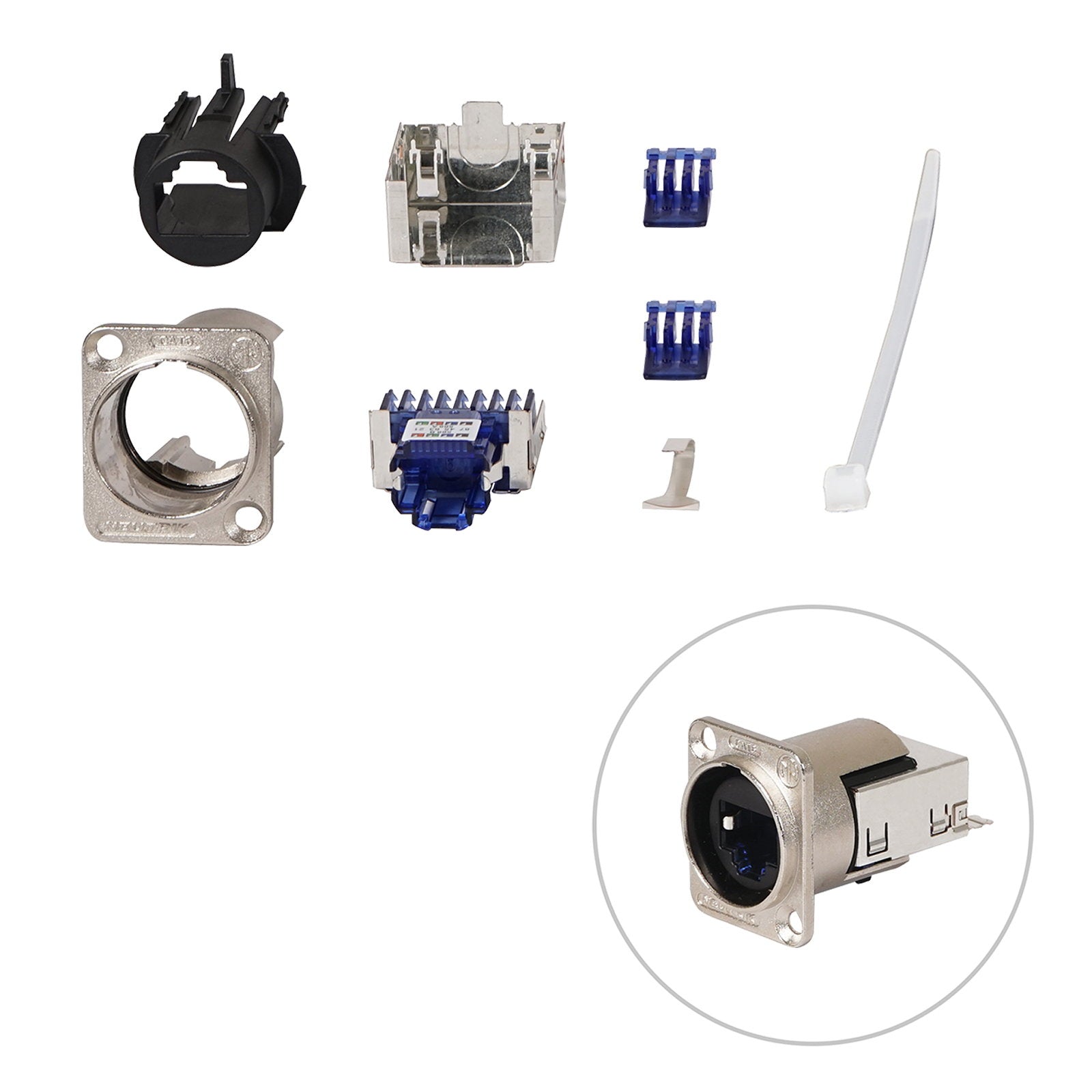 Neutrik etherCON CAT6 IDC Panel Connector (NE8FDY-C6) - Main View