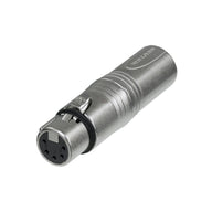 Neutrik XLR DMX Adaptor 3-Pin Male to 5-Pin Female NA3M5F - Main View