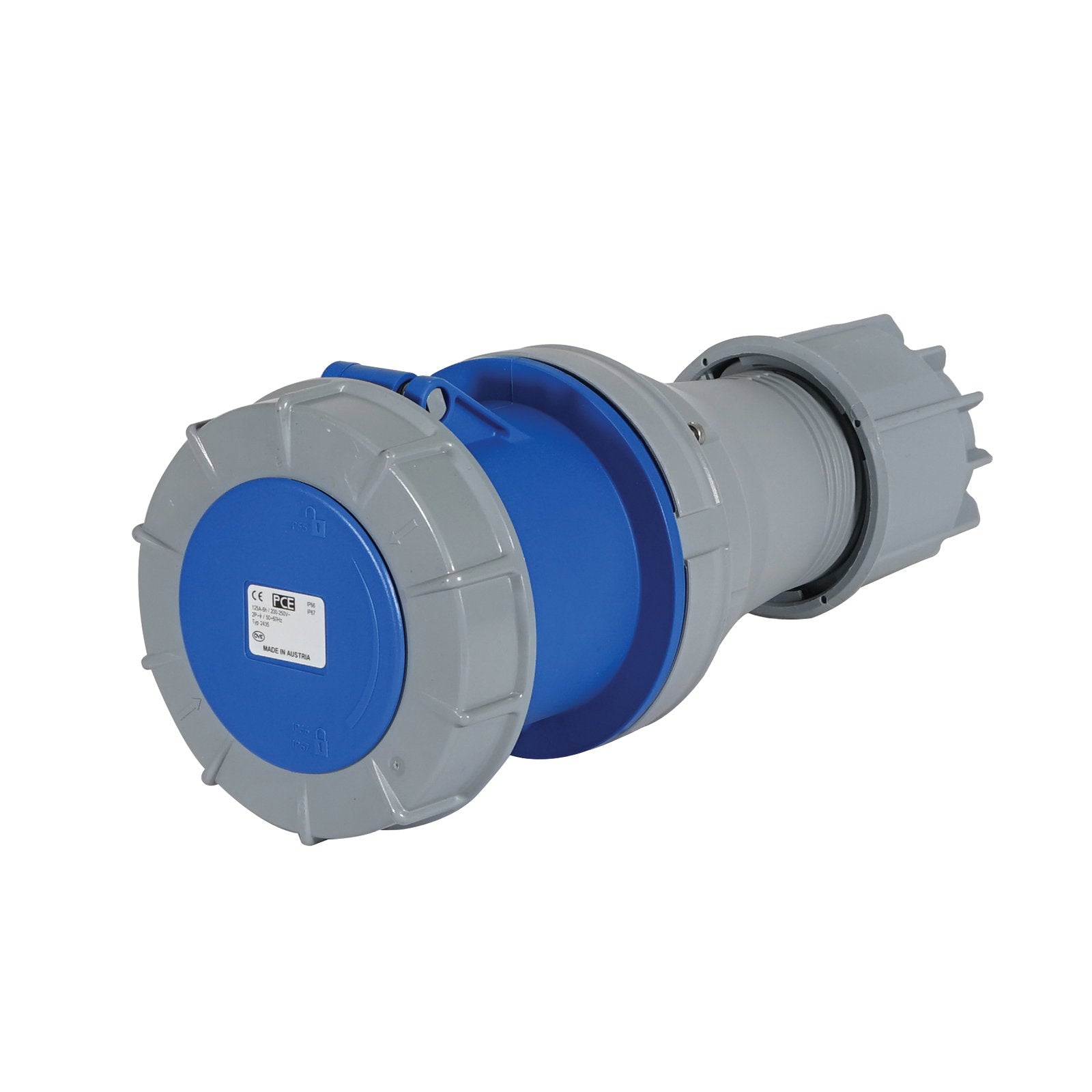 PCE 125A 230V 2P+E Socket (2435-6) - Main View