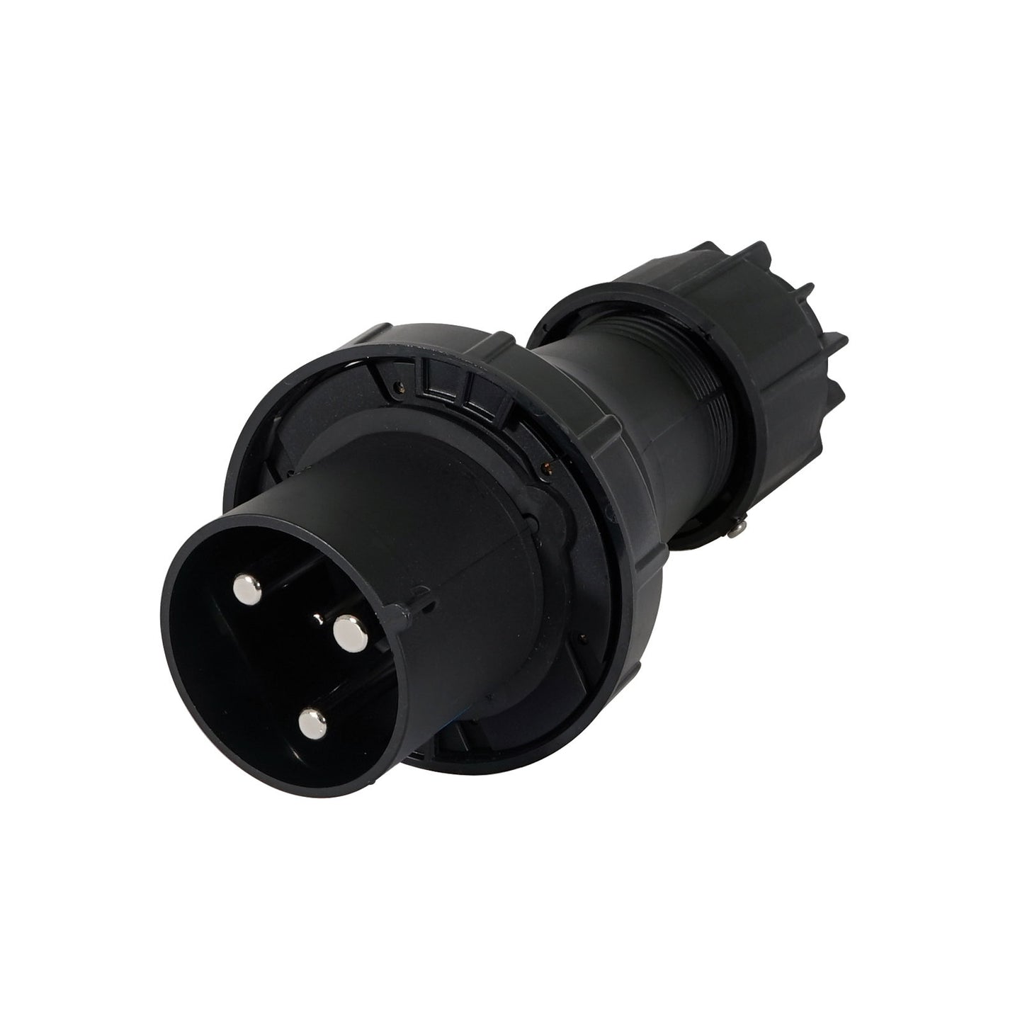 PCE 125A 230V 2P+E Plug Black (043-6xs) - Main View
