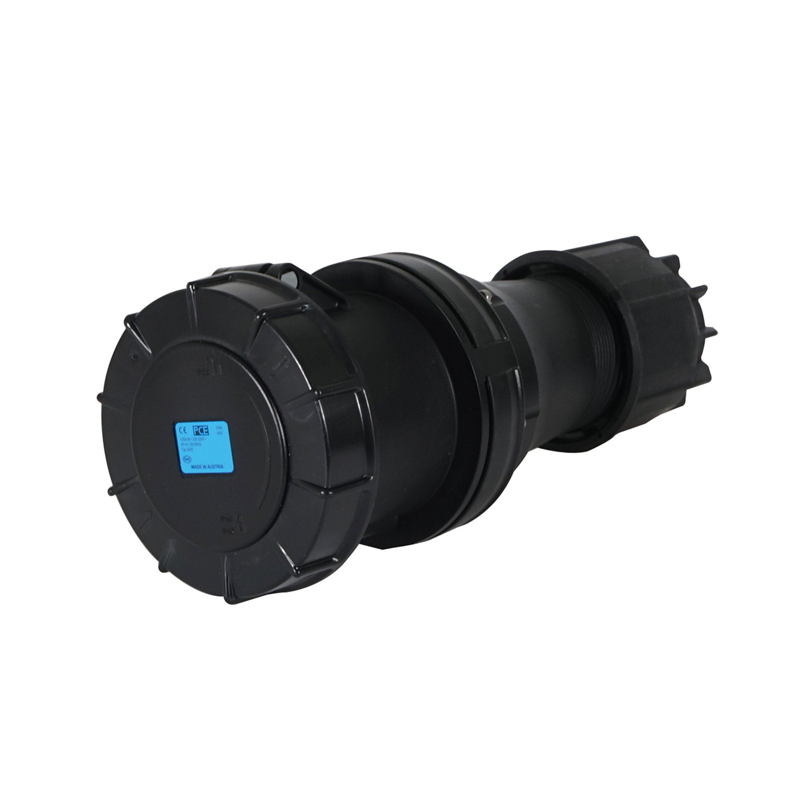 PCE 125A 230V 2P+E Socket Black (2435-6xs) - Alternate View 1