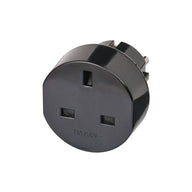 LEDJ Black Euro Plug Adaptor - Main View