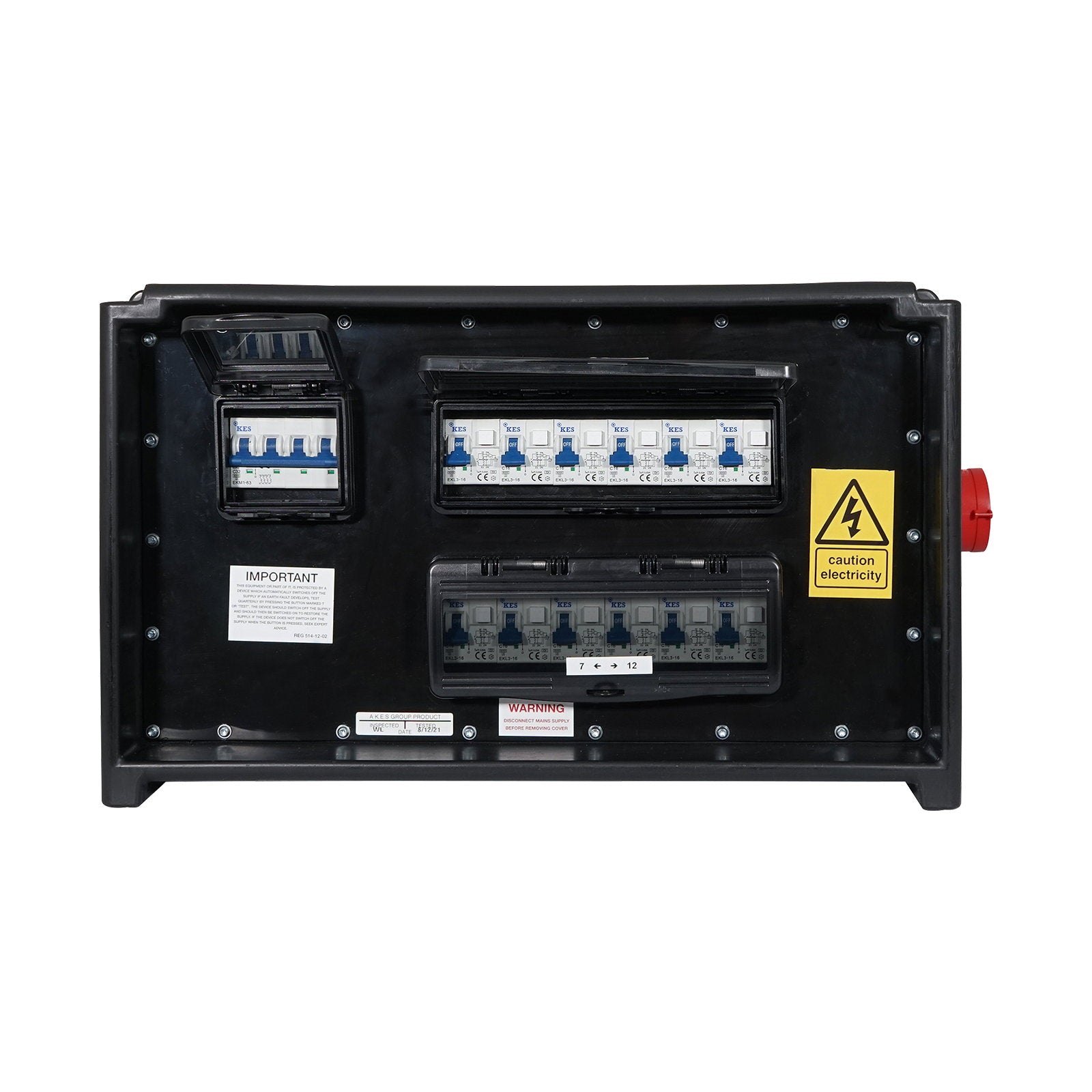 Elumen8 MERZ Distribution Box 32A 3PH to 16A RCBO - Alternate View 4