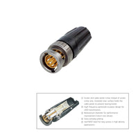 Neutrik BNC Connector UHD rearTWIST (NBNC75BLP7X) - Main View