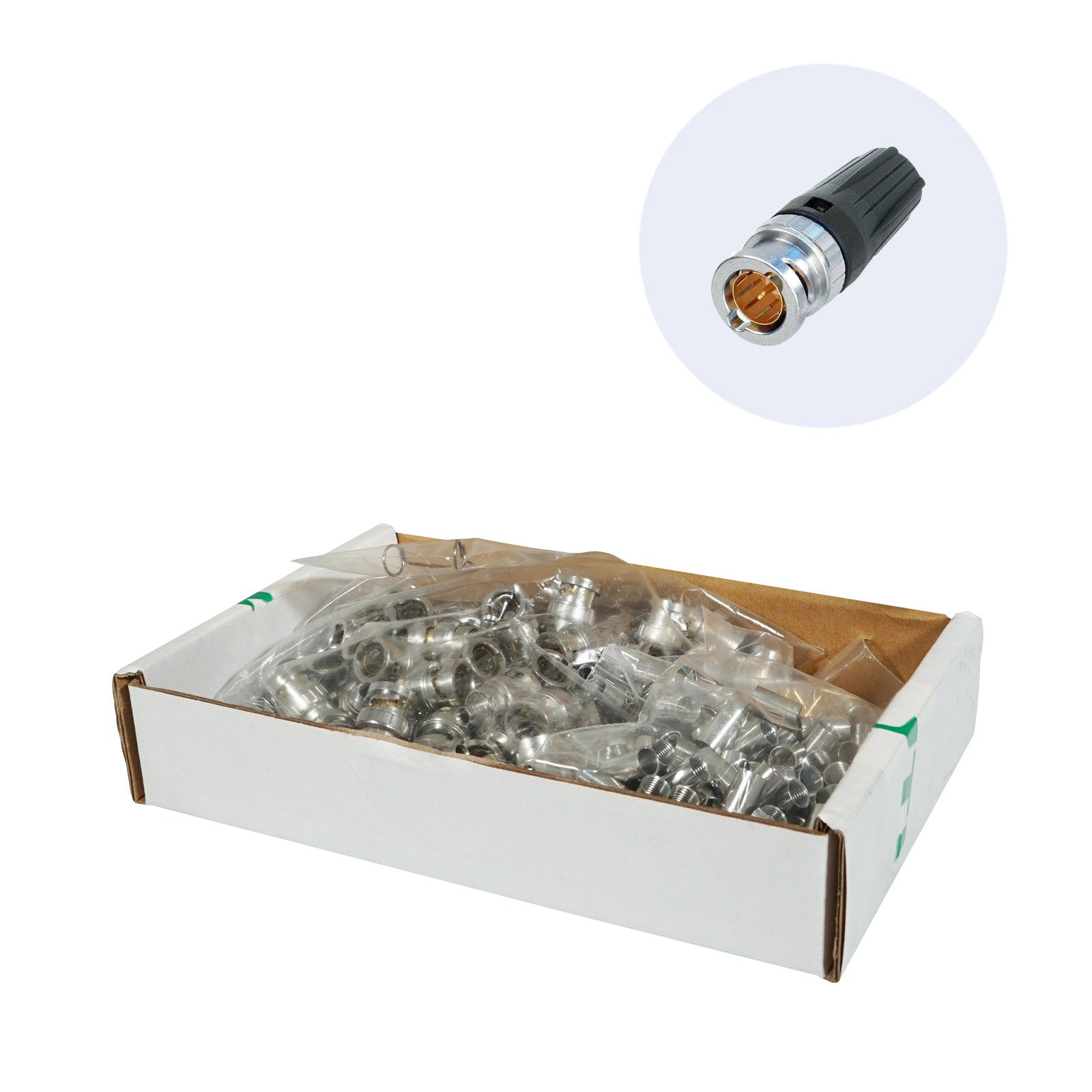 Neutrik BNC Connector rearTWIST Pack of 100 (NBNC75BLP9-D) - Alternate View 1