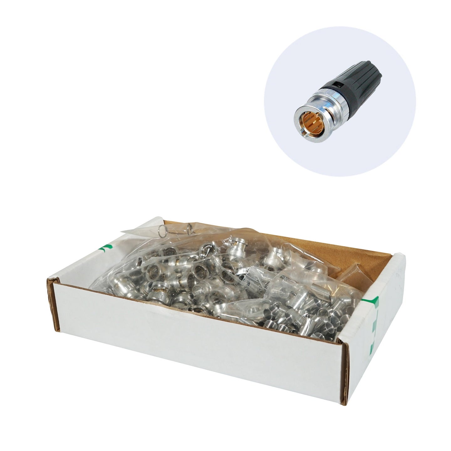 Neutrik BNC Connector rearTWIST Pack of 100 (NBNC75BLP9-D) - Alternate View 1