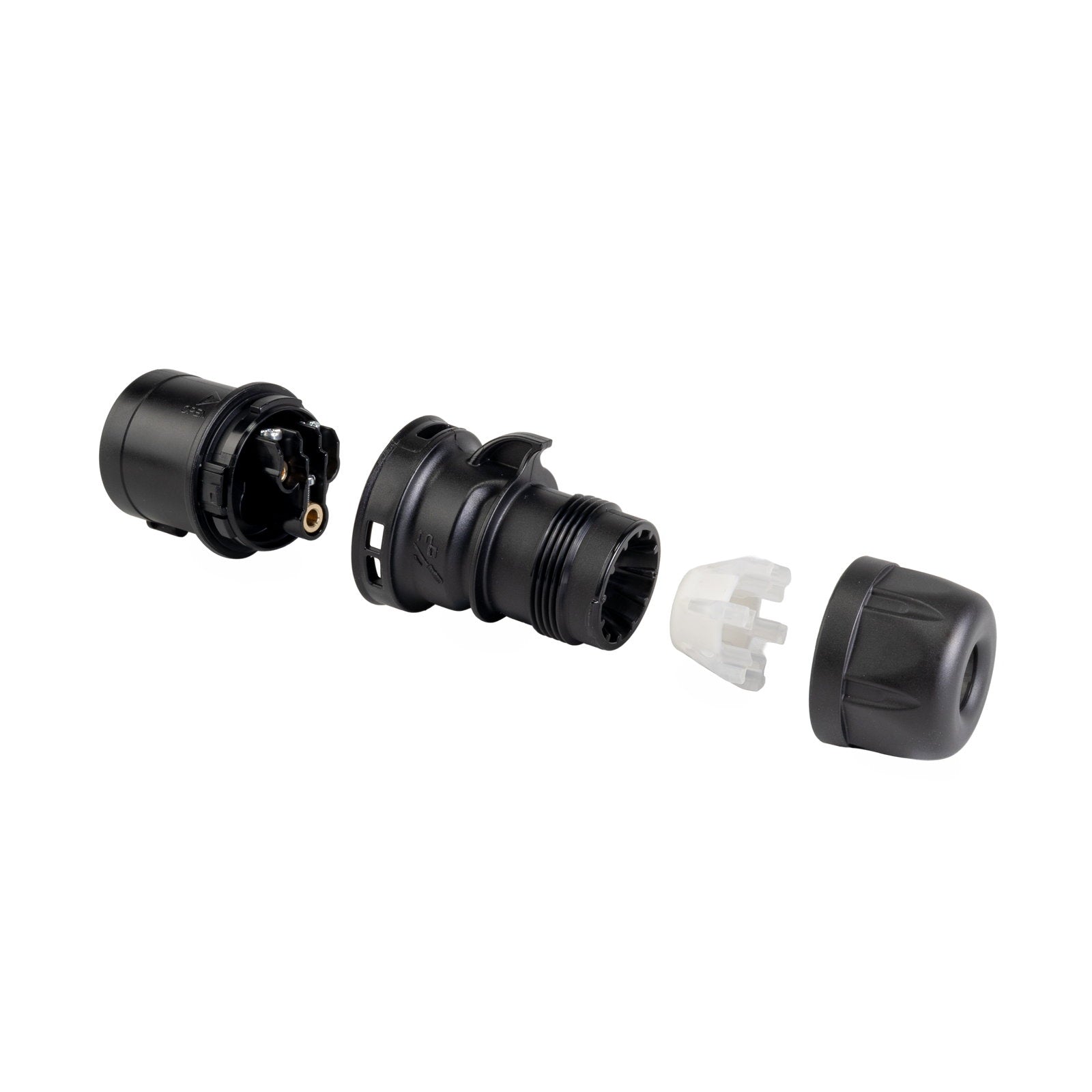 PCE 16A 230V 2P+E Black Plug (013-6X) - Alternate View 1