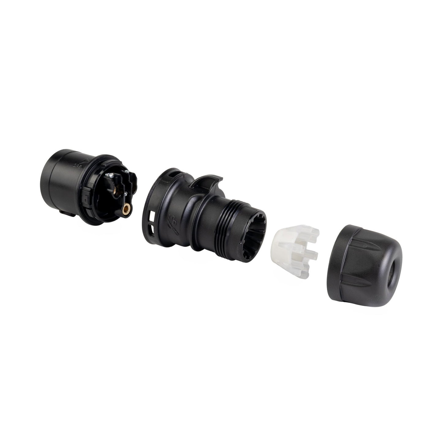 PCE 16A 230V 2P+E Black Plug (013-6X) - Alternate View 1