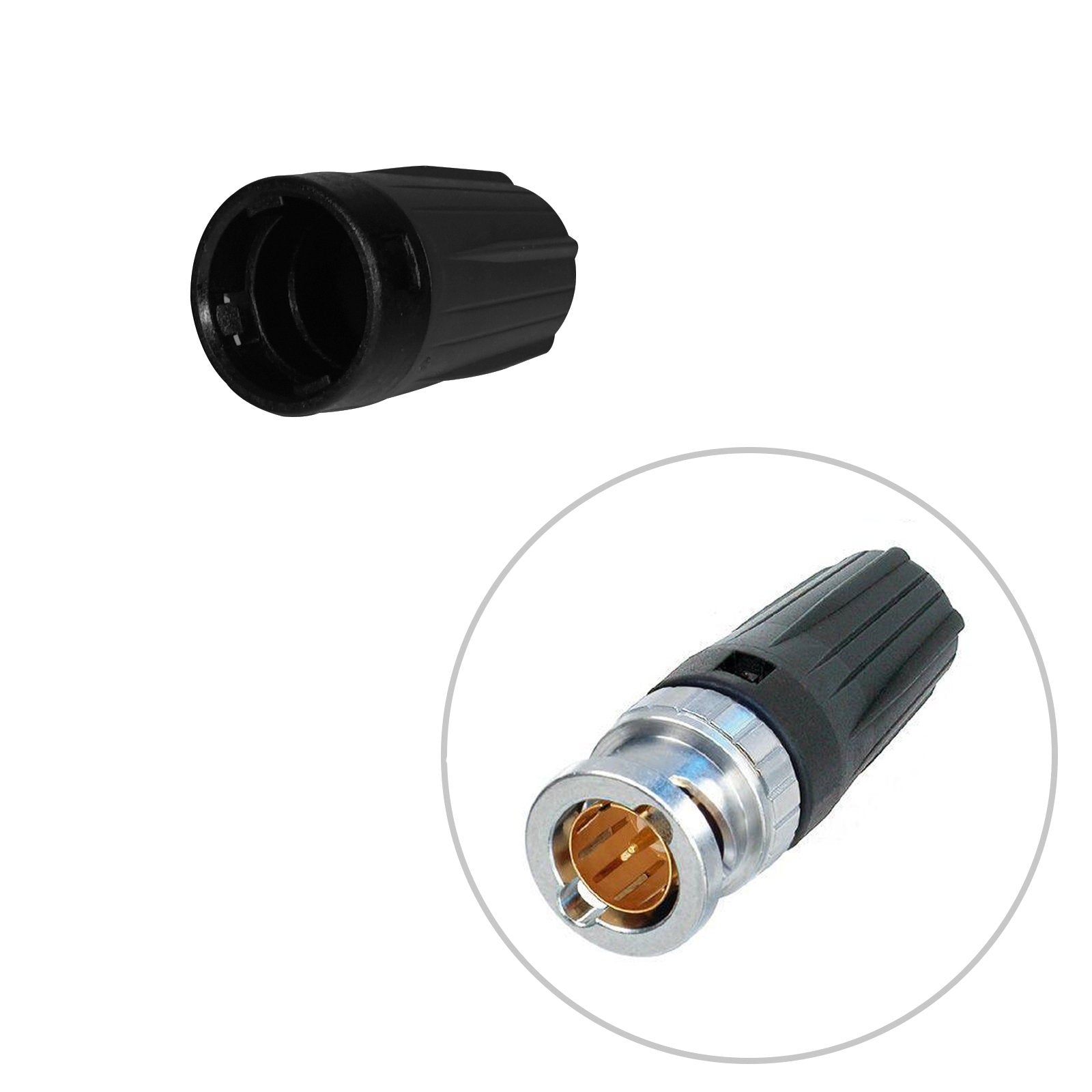 Neutrik Black rearTWIST Coloured BNC Boot (BST-BNC-0) - Main View