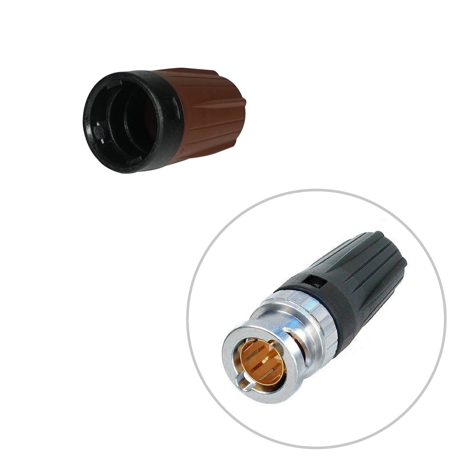 Neutrik Brown rearTWIST Coloured BNC Boot (BST-BNC-1) - Main View