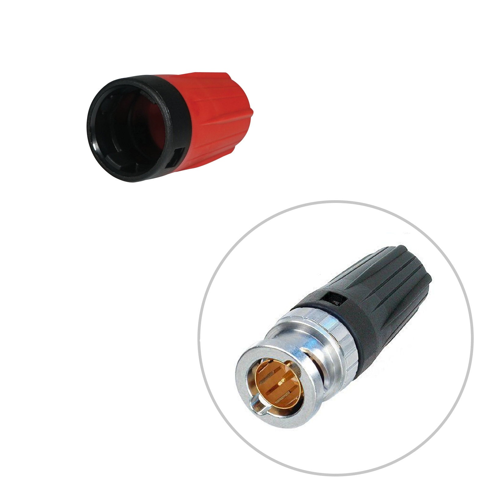 Neutrik Red rearTWIST Coloured BNC Boot (BST-BNC-2) - Alternate View 1