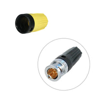 Neutrik Yellow rearTWIST Coloured BNC Boot (BST-BNC-4) - Alternate View 1