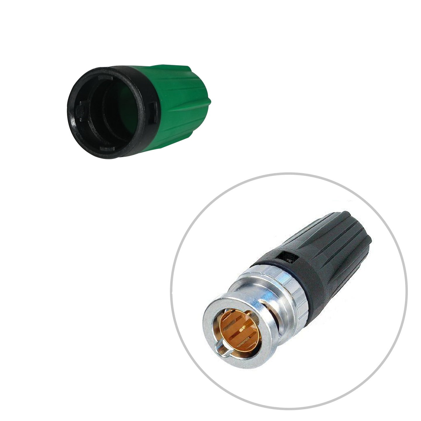 Neutrik Green rearTWIST Coloured BNC Boot (BST-BNC-5) - Main View