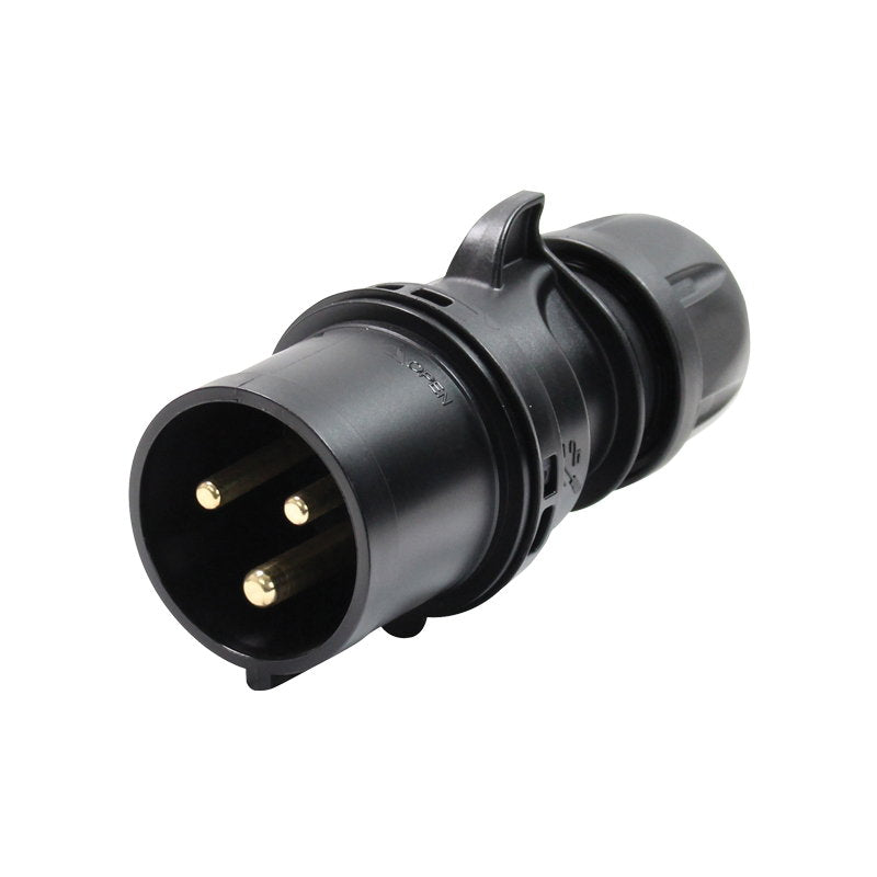 PCE 32A 230V 2P+E Black Plug (023-6X) - Alternate View 1