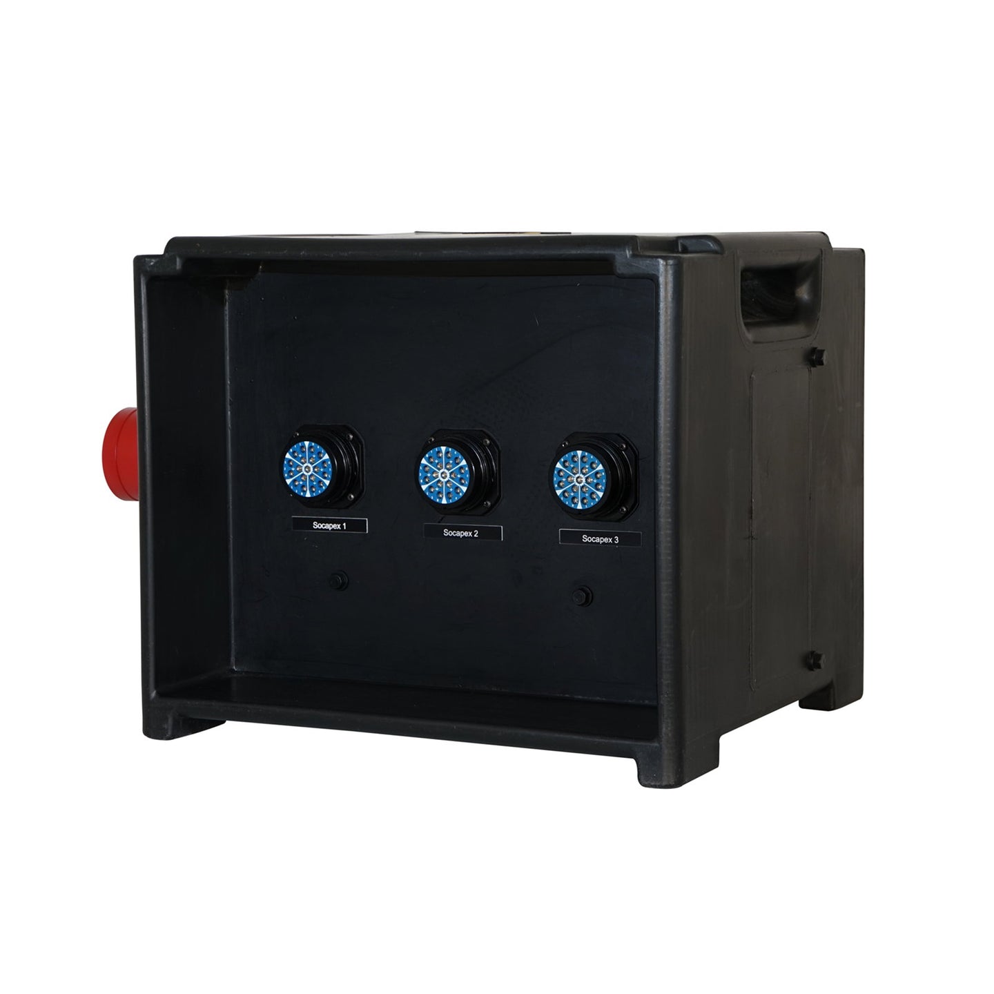 Elumen8 MERZ Distribution Box 63A 3PH to Socapex - Back Panel and Connections