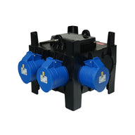 PCE IMST Distribution Box 32A 415V In 3 x 32A 240V Out (9030657) - Main View