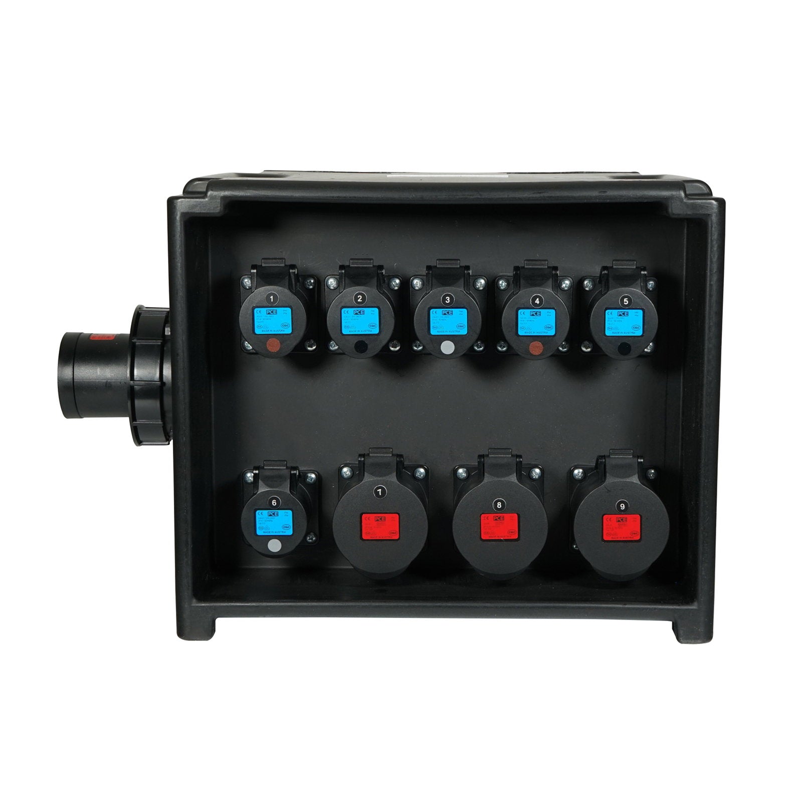 Elumen8 MERZ Distribution Box 63A 3PH to 32A/16A RCBO (Midnight Black) - Alternate View 1