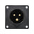 PCE 16A 230V 2P+E Black Appliance Inlet (613-6X) - Alternate View 1