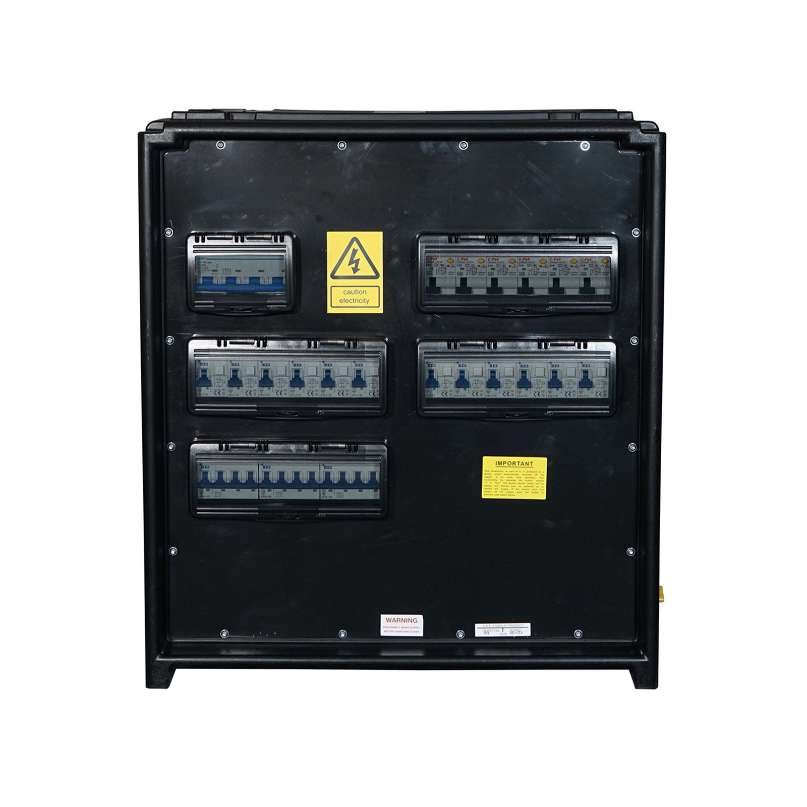 Elumen8 MERZ Distribution Box 125A 3PH to 63A/32A - Back Panel and Connections