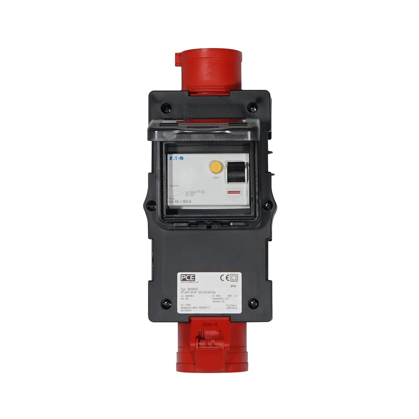 PCE ST ANTON Inline 30mA RCD 16A 3P+N+E (9439033) - Main View