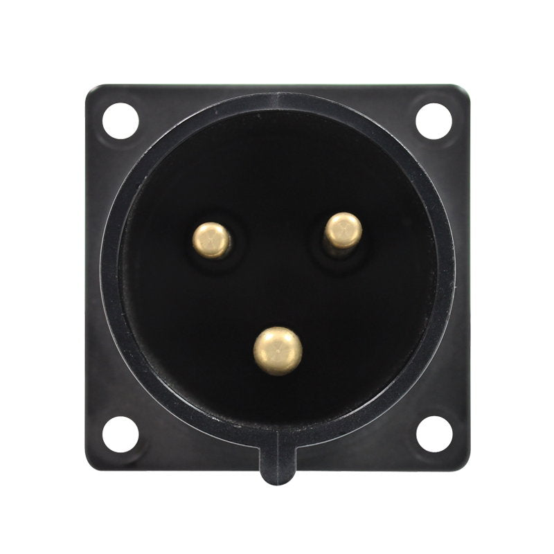 PCE 32A 230V 2P+E Black Appliance Inlet (623-6X) - Alternate View 1