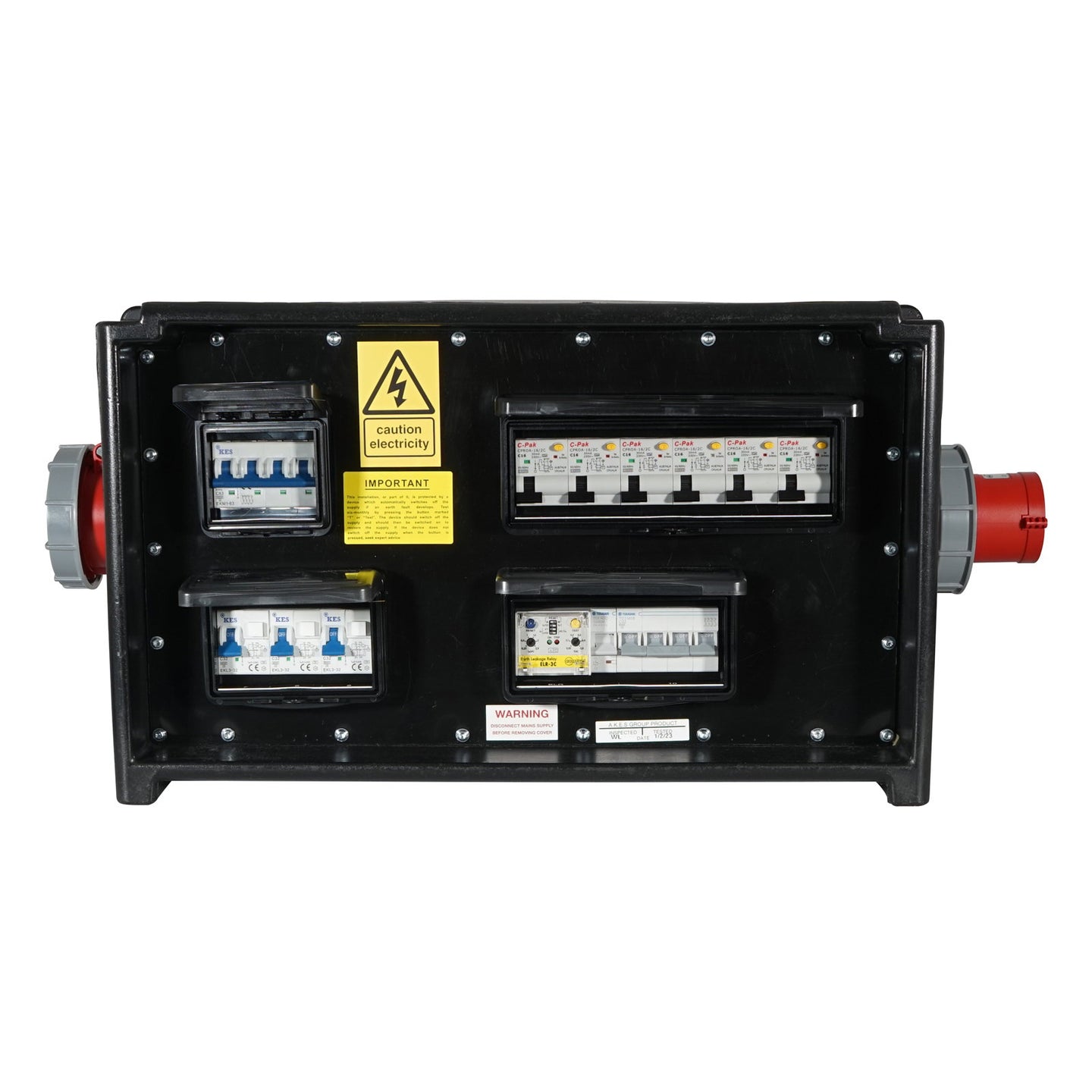 Elumen8 MERZ Distribution Box 63A 3PH In/Thru to 32A/16A - Main View