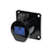 PCE 16A 230V 2P+E Black Panel Socket (313-6X) - Main View