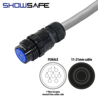 Elumen8 Socapex 7-Pin Line Female Socket 11-21mm - Main View
