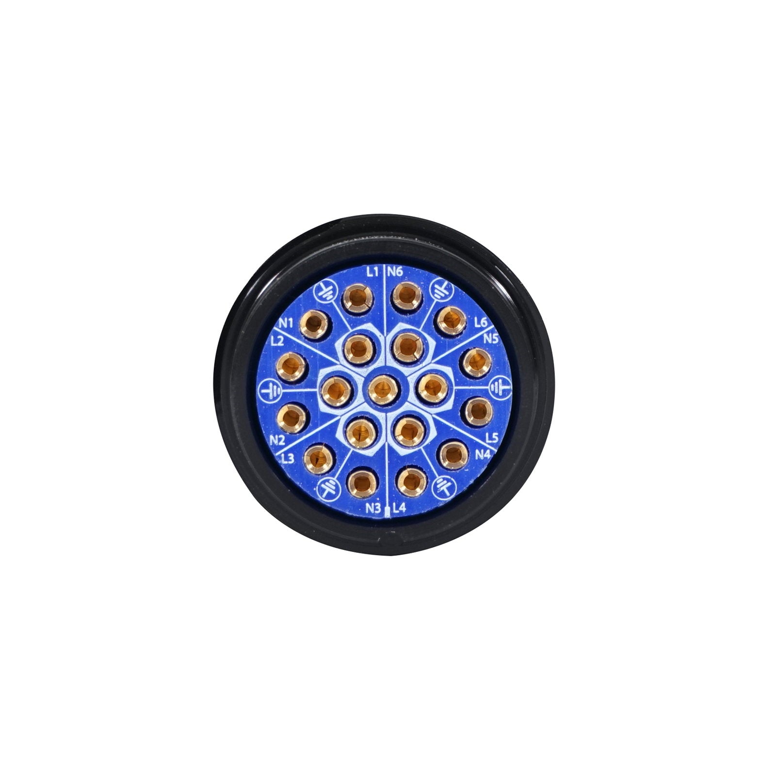 Elumen8 Socapex 19-Pin Line Female Socket 6 x 10mm (1.5mm² cable) - Main View