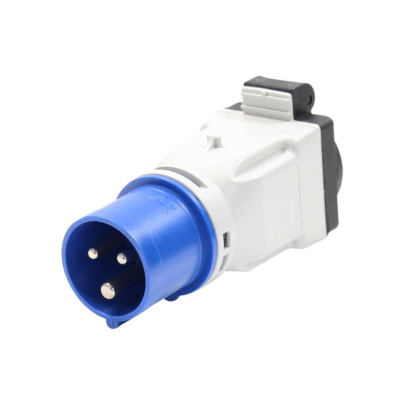 PCE 16A 230V 2P+E Plug to 13A Socket Adaptor(9433103) - Alternate View 1
